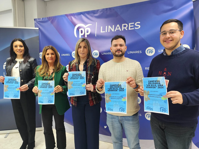 Imagen de Nuevas Generaciones y el Partido Popular de Linares inician su tradicional campaña solidaria “Un kilo, una sonrisa