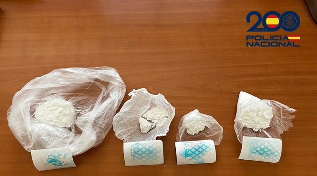 Imagen de La Policía Nacional detiene a una personas por Delito de Tráfico de Drogas, interviniendo 55 gramos de Cocaína.