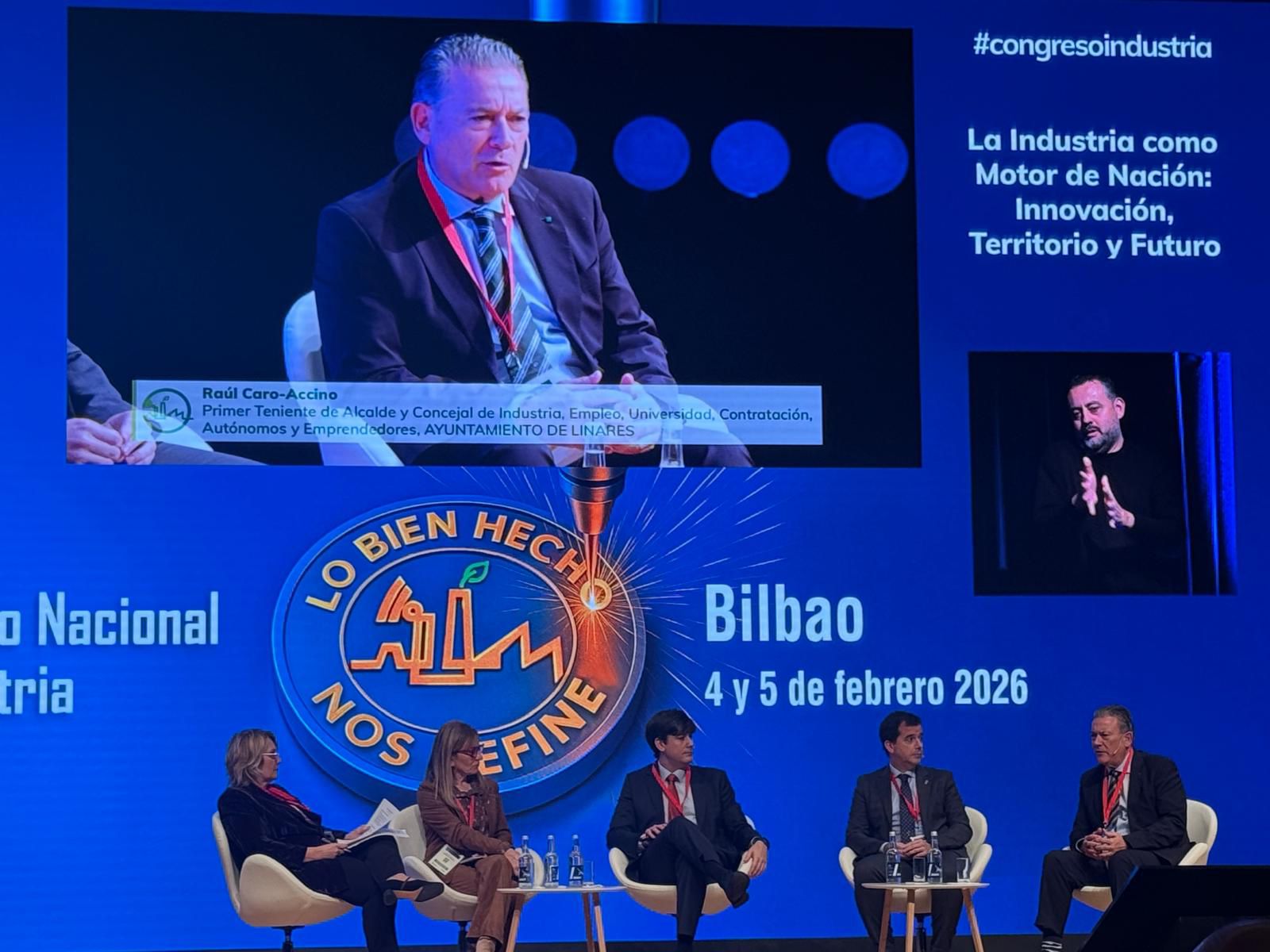Imagen de Linares refuerza su apuesta industrial en el VIII Congreso Nacional de Industria celebrado en Bilbao