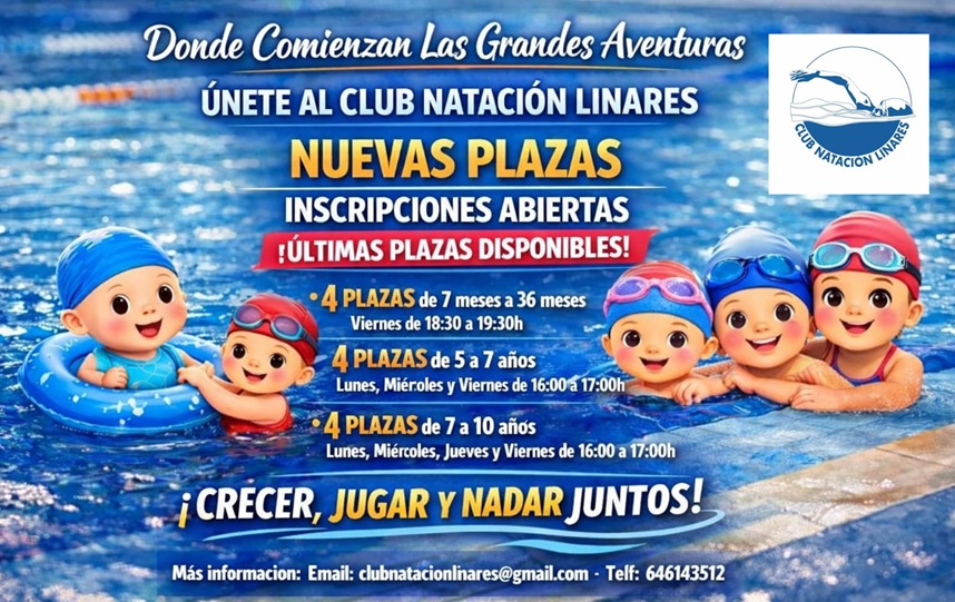 Imagen de El Club Natación Linares inicia su nueva campaña de captación bajo el lema “Donde Comienzan las Grandes Aventuras”