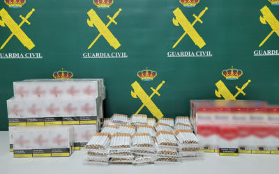 Imagen de La Guardia Civil ha intervenido 274 cajetillas de tabaco de contrabando.