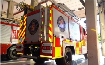 Imagen de Una mujer afectada por inhalación de humo tras el incendio en la cocina de una vivienda en Jaén