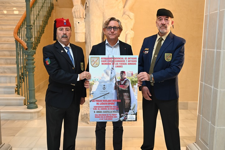 Imagen de Turismo muestra su colaboración a la Hermandad de Antiguos Caballeros Legionarios de Linares